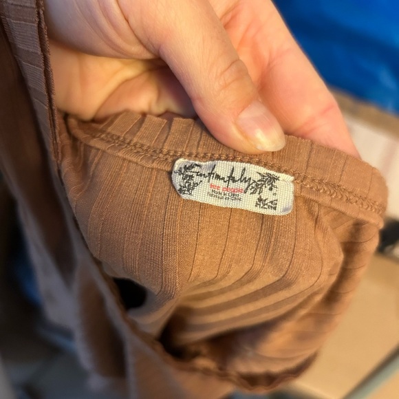 Intimately Free People Brown Ribbed Classic Tank - Picture 4 of 4